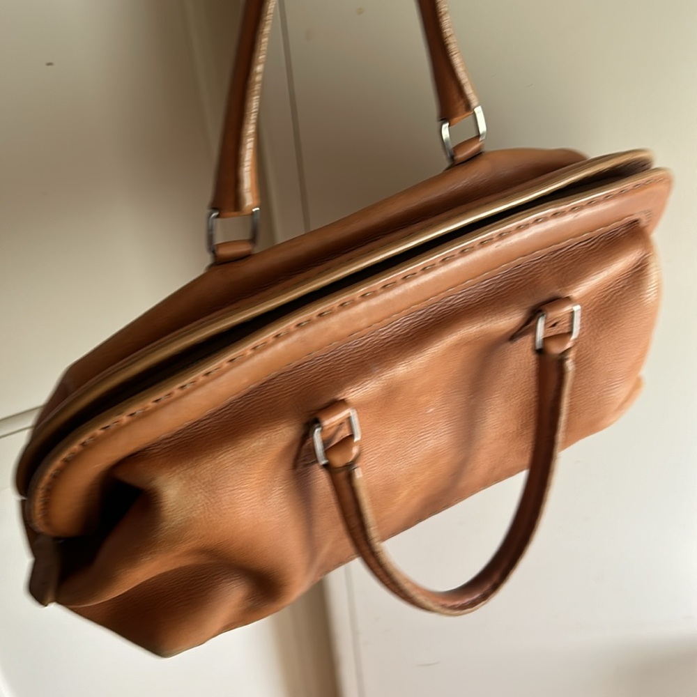 FENDI Selleria Doctor Bag pebbled leather 🇮🇹 PRE-LOVED Caramel - Picture 11 of 14